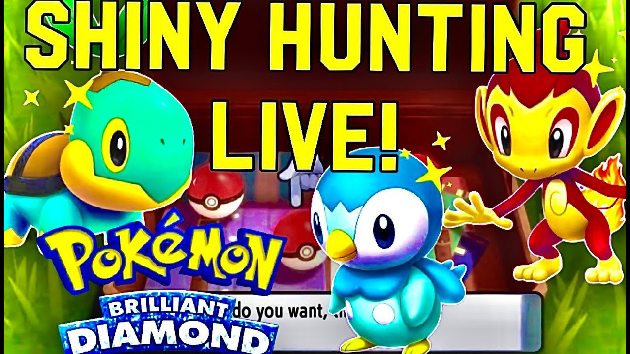 LIVE! SHINY HUNTING STARTERS POKEMON BRILLIANT DIAMOND! LETS GET SHINY