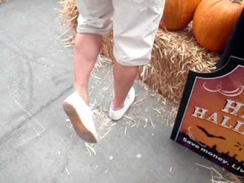 Shopping for a pumkin in my Trashed Keds Champs