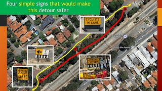Four Simple Signs That Would Make This Detour Safer For Cyclists