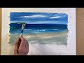 How to paint a cornish seascape  easy painting tutorial for beginners  daymer bay cornwall 