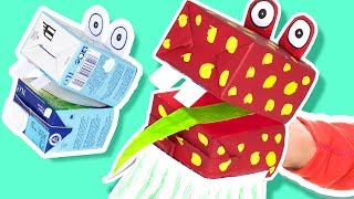 Cardboard Hand Puppet  Craft Ideas for Kids | DIY on Box Yourself