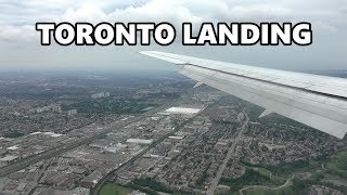 TORONTO LANDING - AIR CANADA AT PEARSON AIRPORT 4K