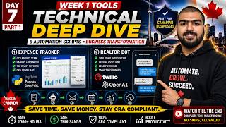Week 1 Masterclass: Build 6 Canadian Business Automation Tools (Python &amp; AI)  🇨🇦