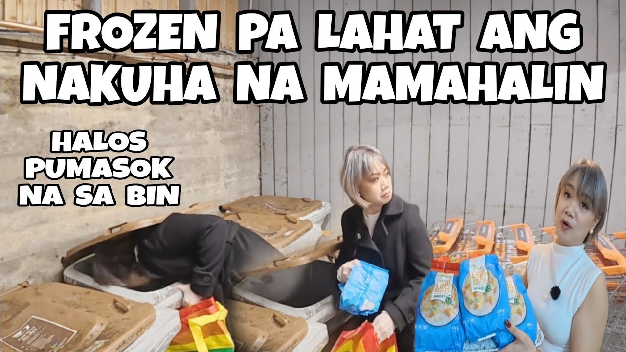 MGA FROZEN PA ANG MGA NAPULOT SA BASURAHAN | DUMPSTER DIVING IN FINLAND | THAI-FINNISH 