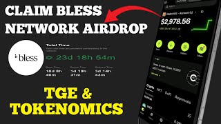 Claim Bless Network Airdrop -TGE  And Tokenomics Overview