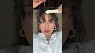Wavy Bangs Tutorial howtostylebangs shorthair hairhacks hair bangstutorial