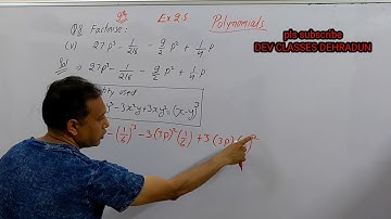 9th Ex 2.5 Q 8 (i) 27p³ - 1/216 -9/2 p² + 1/4 p