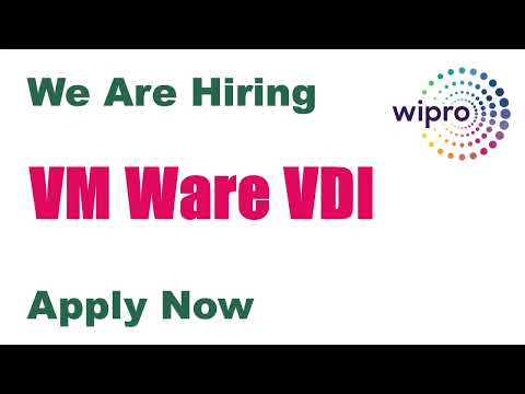 #Wipro   #VMWare VDI Recruitement