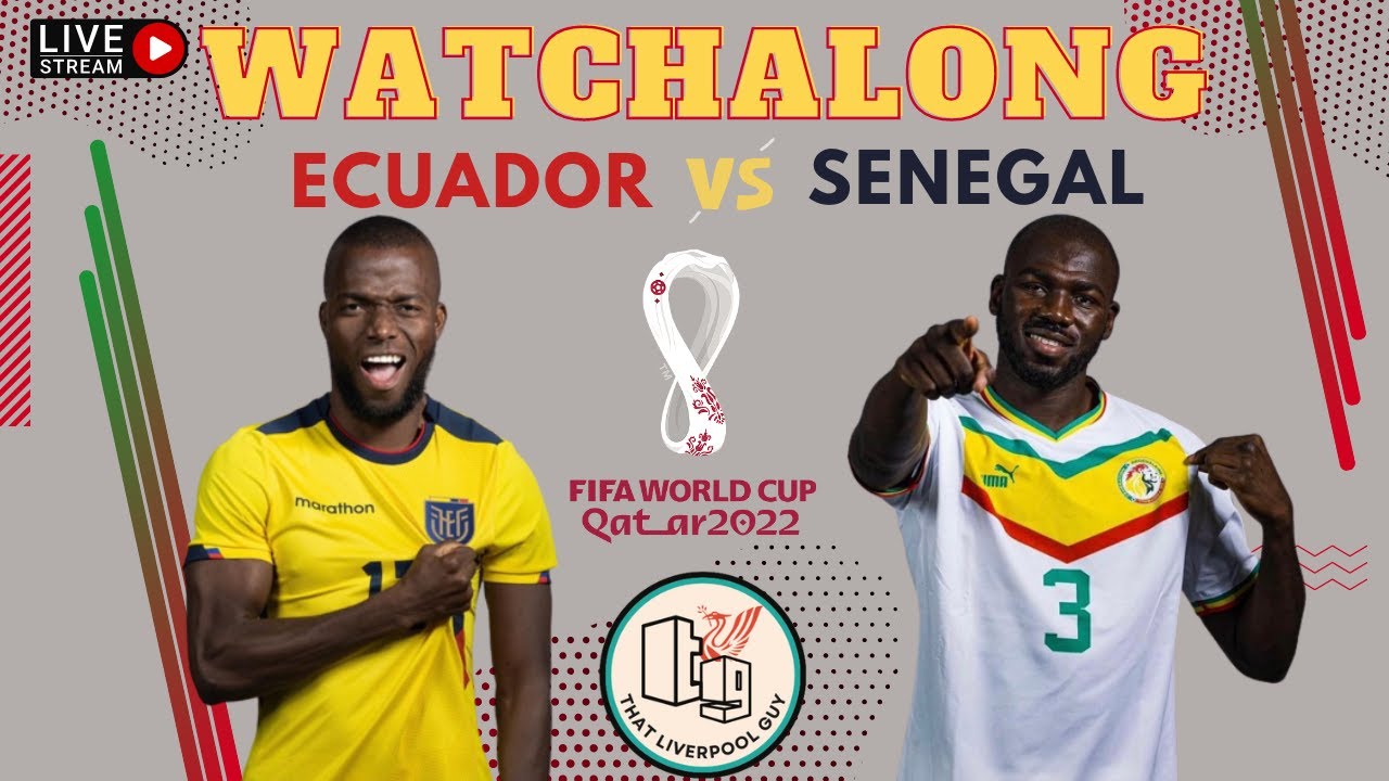 ECUADOR VS SENEGAL-GROUP DEFINING FIXTURE-WATCHALONG #fifaworldcup #qatar2022 #football #soccer
