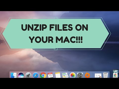 Видео: HOW TO UNZIP FILES ON MAC!!
