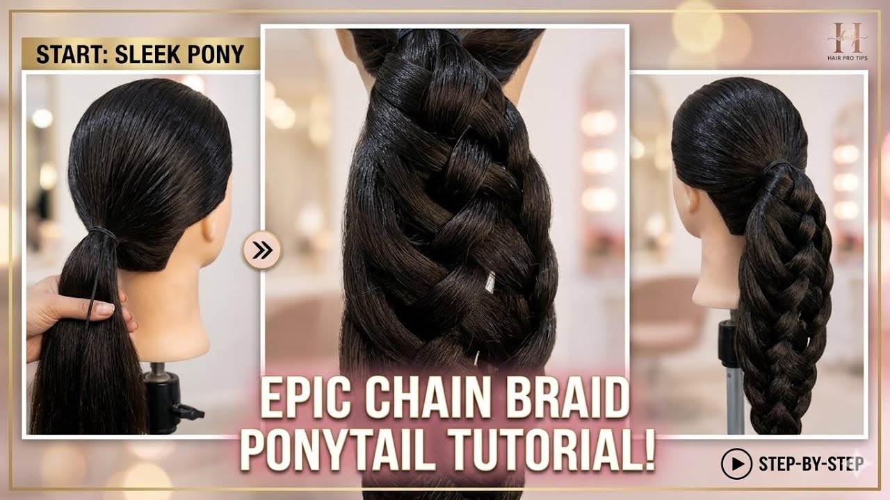 Perfect Wedding Guest Hairstyle: Step-by-Step 3D Pull-Through Weave Braid | Very Easy braid 