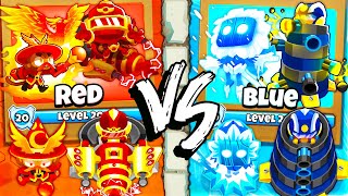RED vs BLUE Towers in BTD 6!