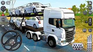 Scania Car Transporter Truck Mod for Bus Simulator Indonesia (BUSSID) #70 - Android Gameplay screenshot 4