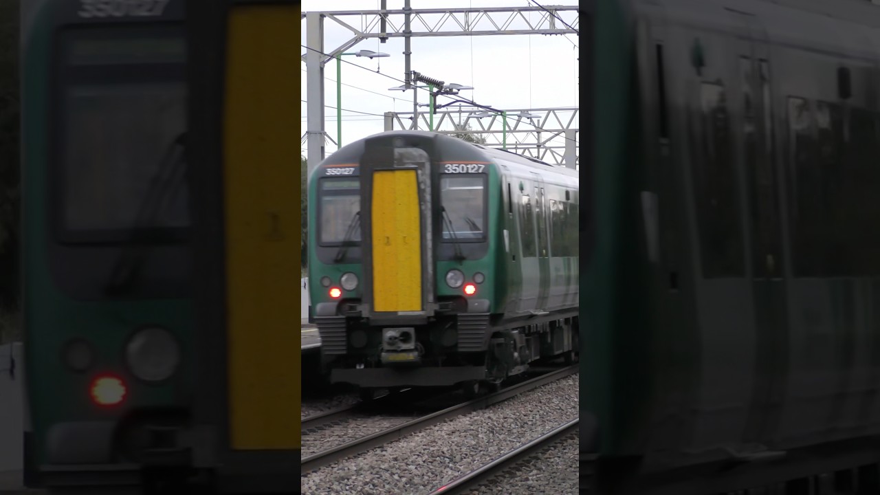 Class 350 leaving Acton bridge 