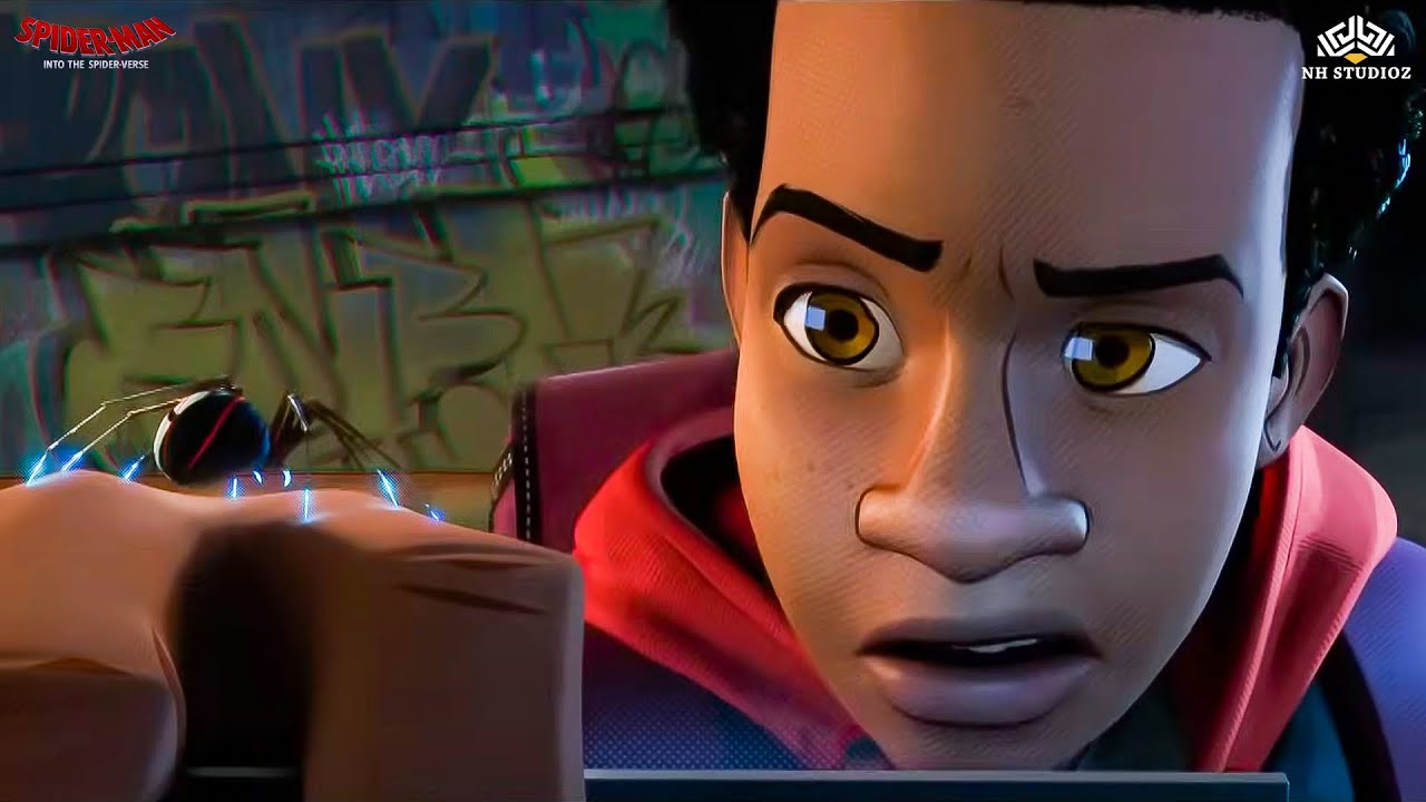 मकड़ी ने काटा नए हीरो का जन्म माइल्स मोरालेस बना स्पाइडर-मैन | Spiderman into the Spiderverse