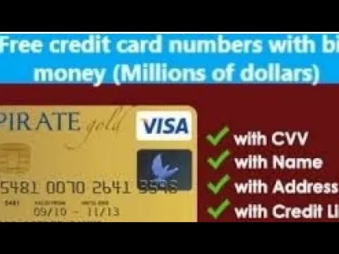 7 visa. Visa Card number. Visa Card CVV number.