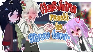 Hashiras react to giyuu tomioka | sanegiyuu and obamitsu | angst | 1/?