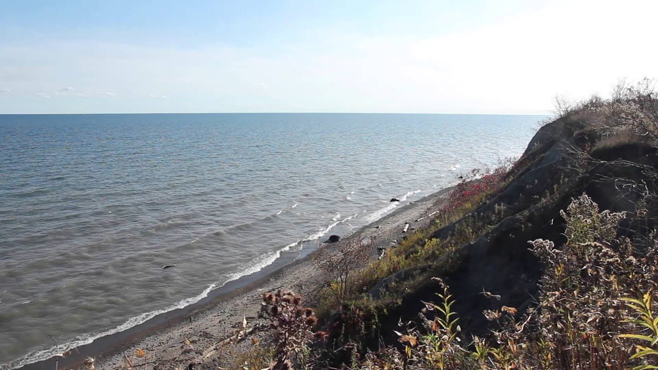 skyblivion East Point Shoreline, Autumn Day, Shoreline View from Top of the Bluffs