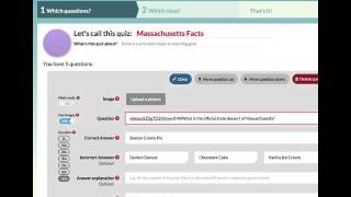 Creating a video questions quiz in Quizalize