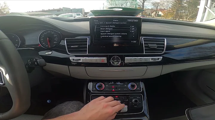 How to Manage Speech Dialogue System in Audi A8 D4 ( 2010 - 2017 )