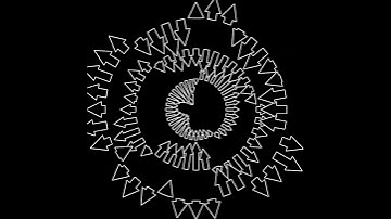 Arrows on circle. Draw by openFrameworks