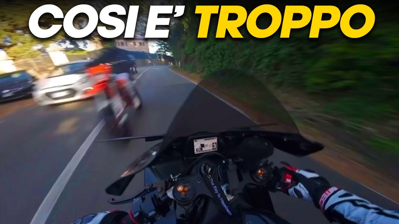 SORPASSA IN CURVA IMPENNANDO E ME LO TROVO DAVANTI!