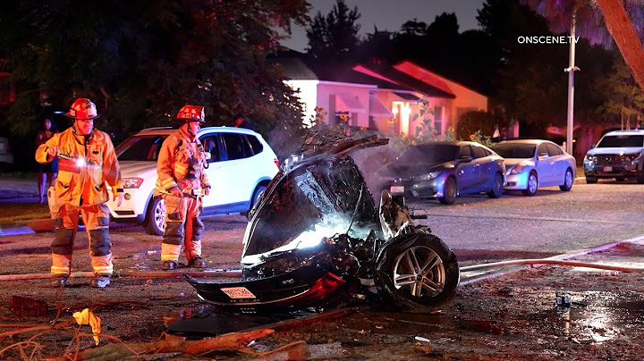 Driver Killed After Car Splits in Half in Fiery Crash