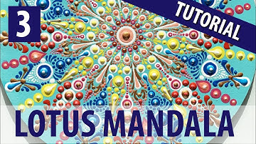Lotus Dot Mandala Pattern Tutorial - Part 3 of 3