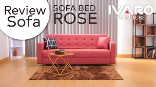 Ivaro Sofa Bed Rose