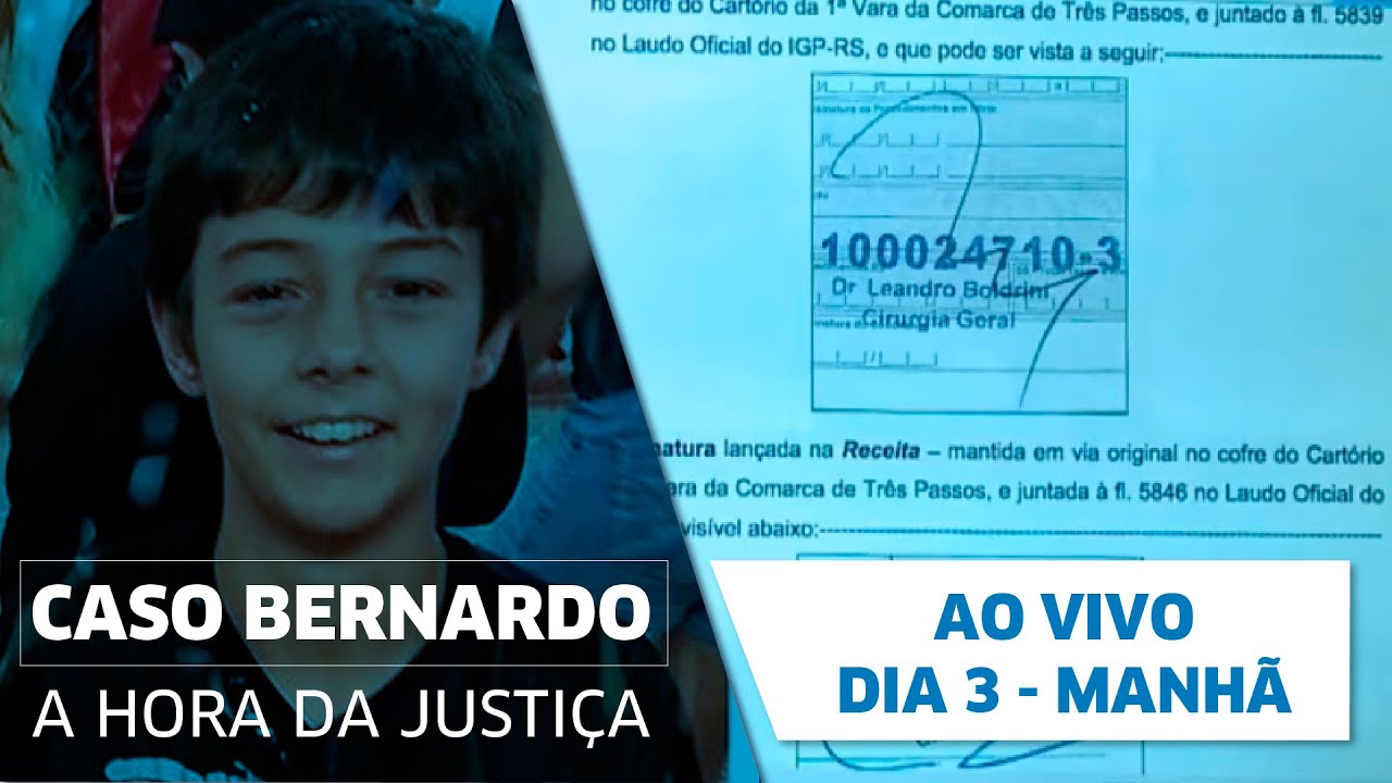 AO VIVO | Julgamento Caso Bernardo: Dia 3 - Manhã