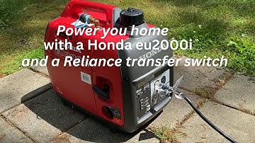 Honda eu2000i to power your house with a Reliance transfer switch.