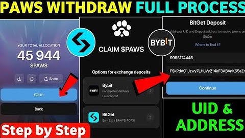 Paws Token Claim | How to Withdraw Paws Airdrop | Claim $PAWS Centralized Exchanges |Paws New Update