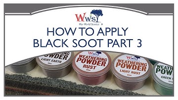 How to apply WWS Black Soot Weathering Powder to Track & Ballast Part 3