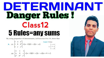 Determinant Part 6 | Complete determinants chapter with problems | CBSE 12 Maths Determinants