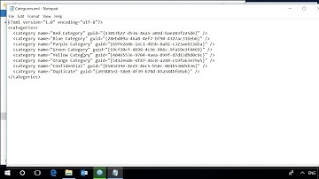 Export Outlook Master Category List