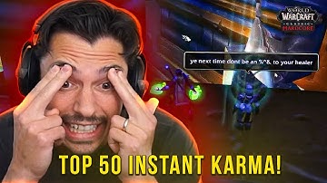 Xaryu Reacts to Top 50 INSTANT KARMA Moments In Hardcore WoW
