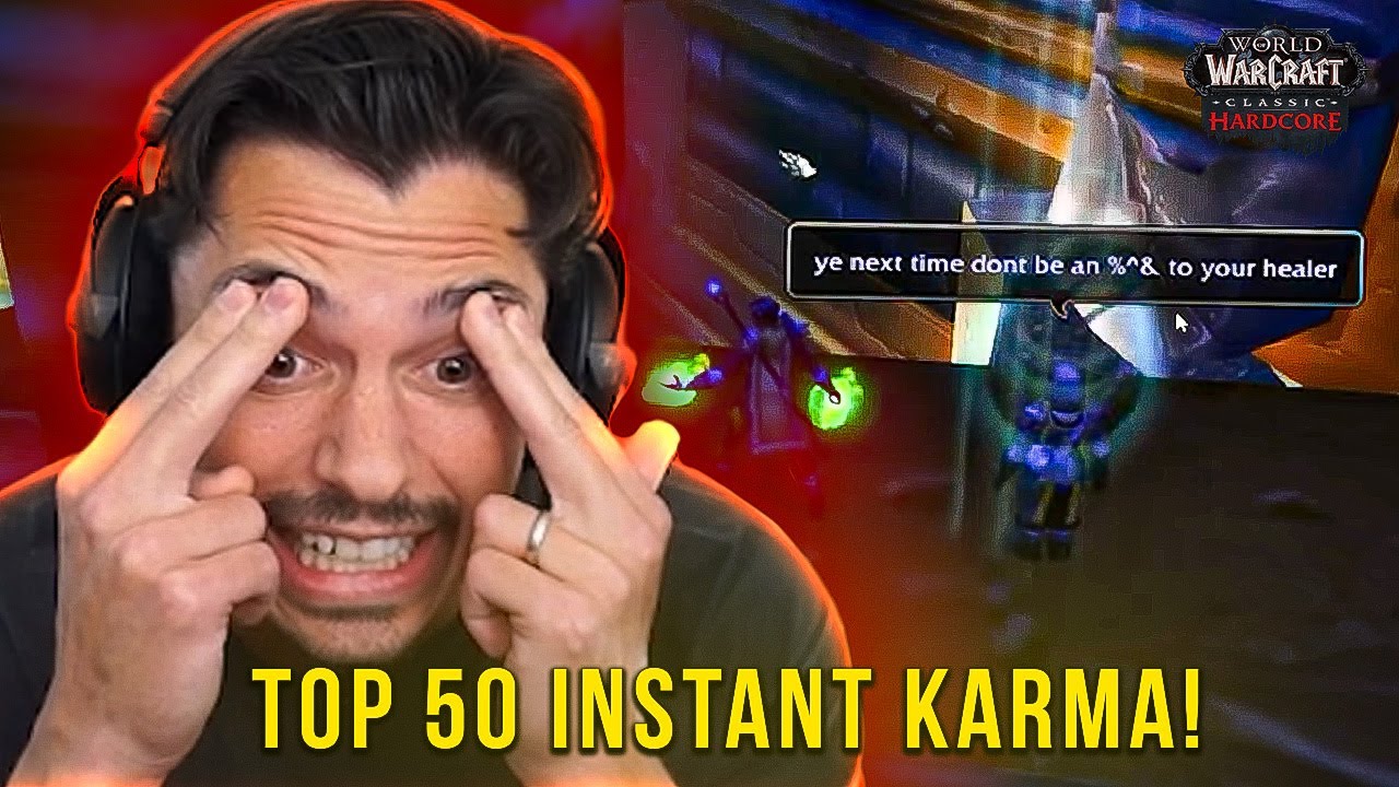 Xaryu Reacts to Top 50 INSTANT KARMA Moments In Hardcore WoW
