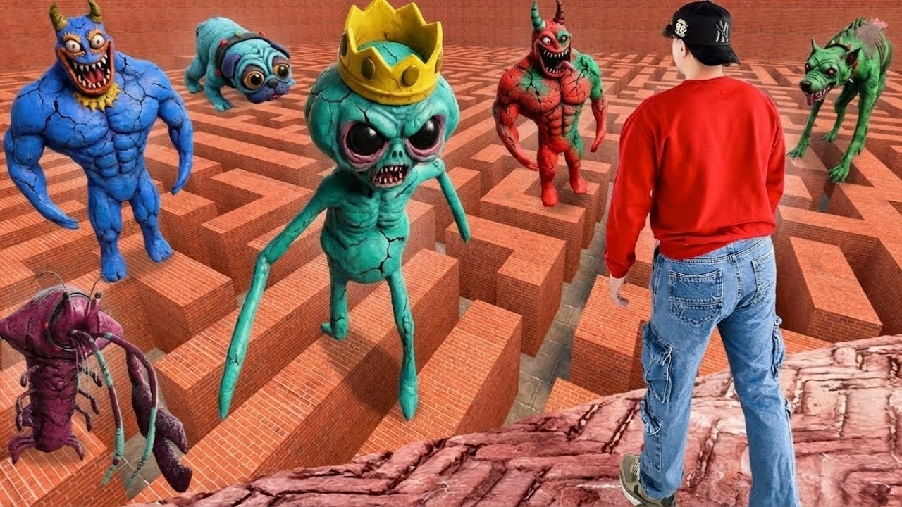 SOBREVIVI al LABERINTO de GARTEN OF BANBAN 8 MONSTRUOS!?