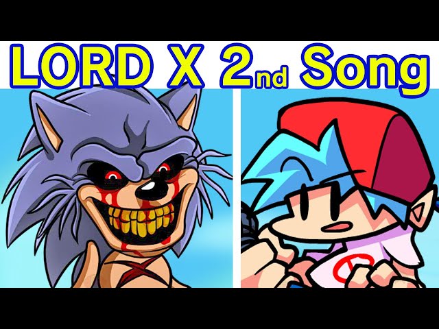 Playable Lord X Sonic (in-game size) [Friday Night Funkin'] [Mods]