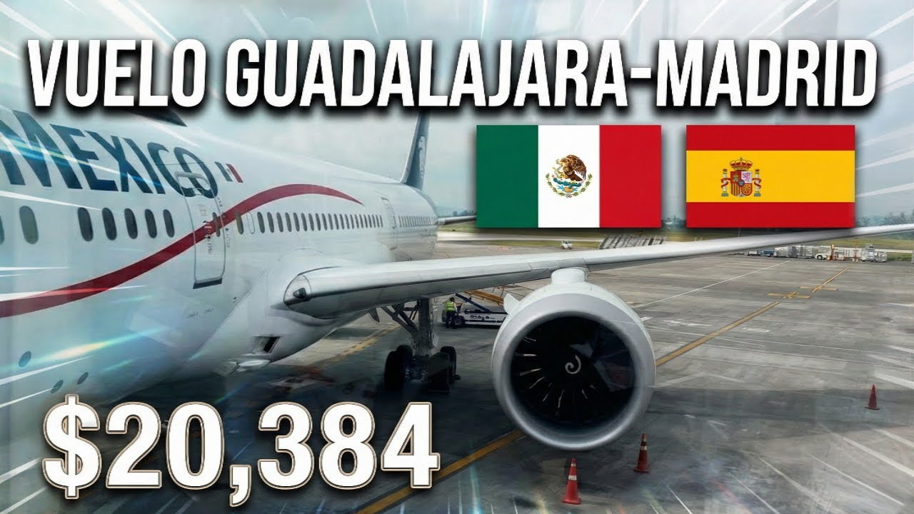 Volando de Guadalajara a Madrid, España 🇪🇸  con Aeroméxico, en un Boeing 787-9 Dreamliner