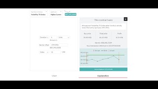 highlow binary options strategy Deriv Smart trader Volatility 75 index trading