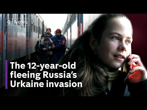 Russia Ukraine conflict: The girl fleeing a war