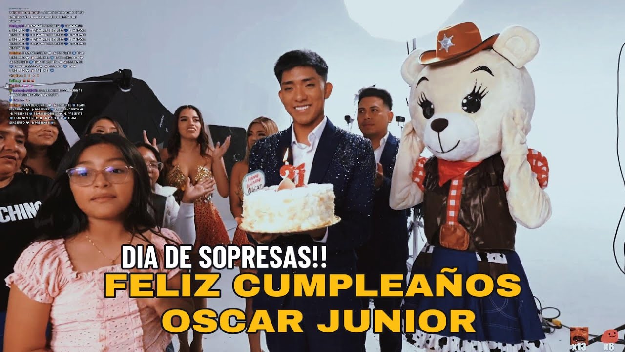 SOPRESAS POR SU CUMPLEAÑOS DE OSCAR JUNIOR DE LA ORQUESTA LA BELLA LUZ!! 