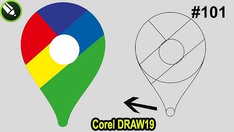 Corel Draw में Google Map लोगो कैसे न बनाएं - आसानी से || How To Make Google Map Logo in CorelDraw19