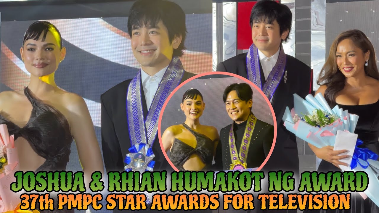 JOSHUA GARCIA & RHIAN RAMOS HUMAKOT NG AWARDS SA 37th PMPC STAR AWARDS FOR TV