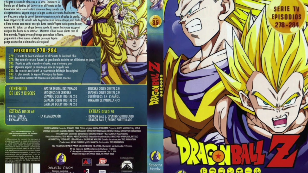 DRAGON BALL Z DVD Saga De Majin Buu Español Latino SPANISH 89