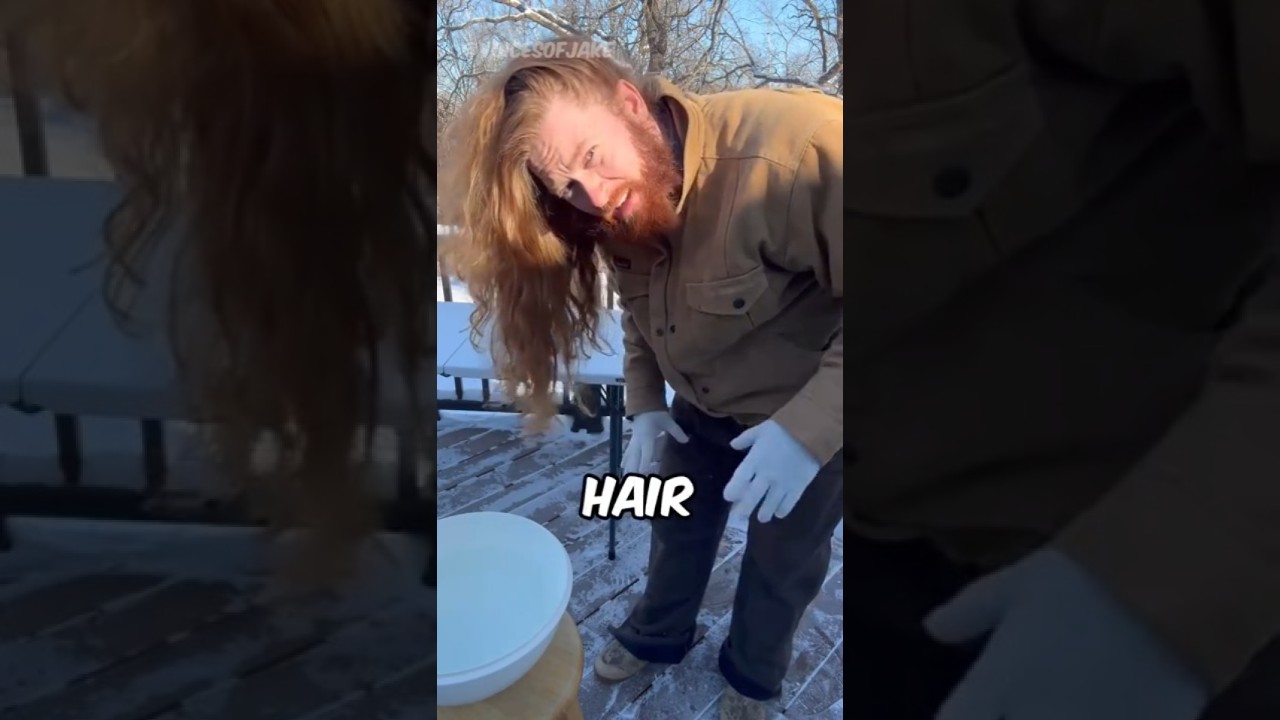 He Turned His Frozen Hair Into Something Crazy! ❄️😱