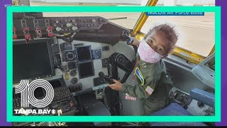 MacDill helps make 5-year-old battling cancer's dream of becoming a pilot come true