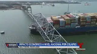 Impacto económico a nivel nacional por colapso del puente Key Bridge, en Baltimore, Maryland.