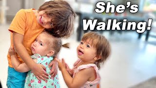 Babies Walk Together For The FIRST TIME